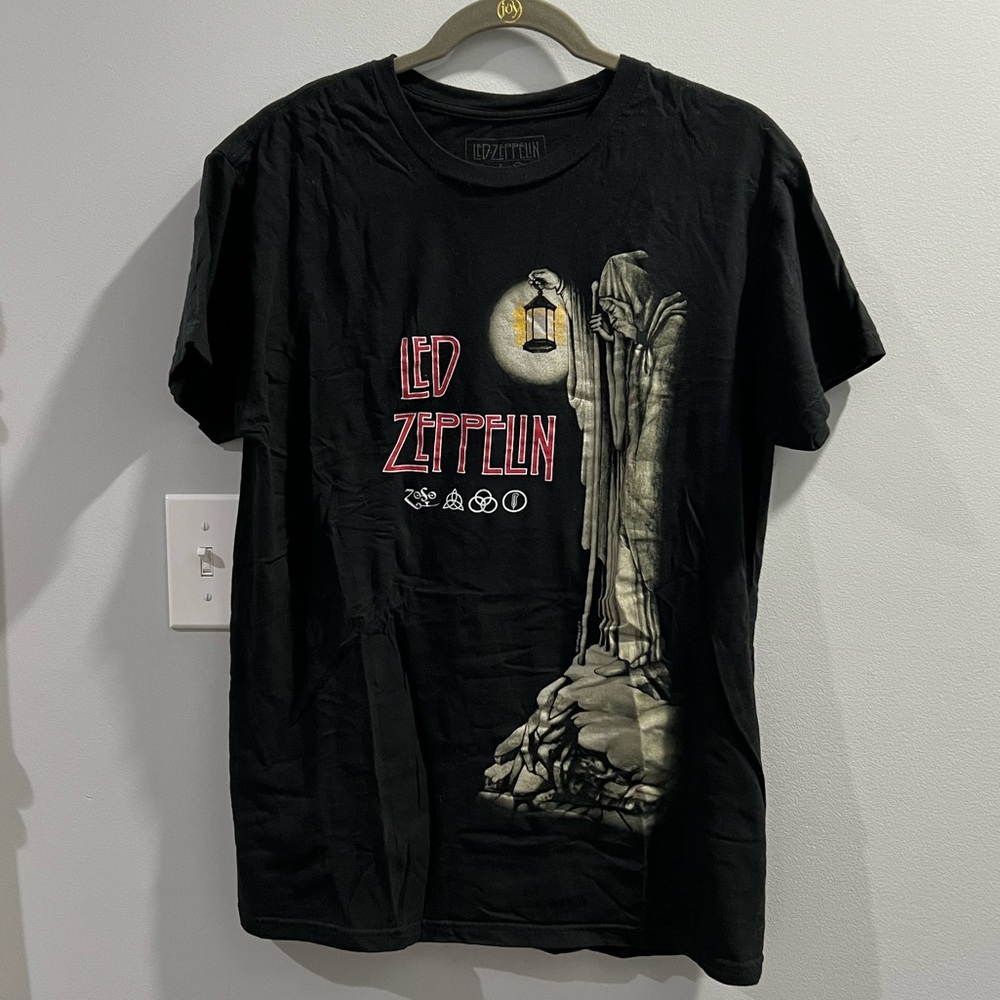 Led Zeppelin black graphic T-shirt